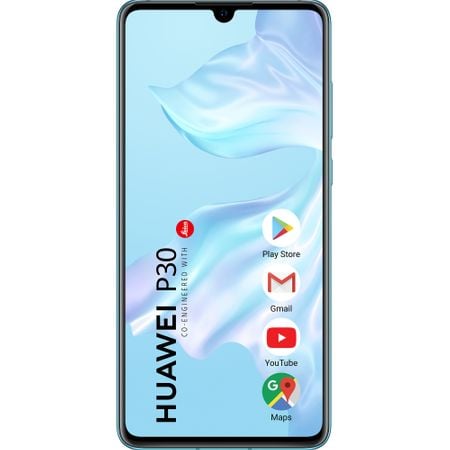 Telefon mobil Huawei P30, Dual SIM, 128GB, 6GB RAM, 4G, Breathing Crystal