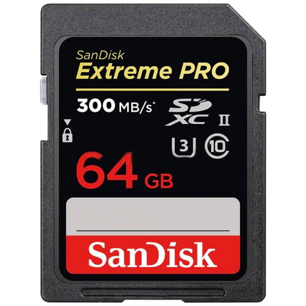 Card de memorie Sandisk Extreme Pro SDXC (SDSDXPK-064G-GN4IN), 64GB, Clasa 10, U3, UHS-I, 300MB/s