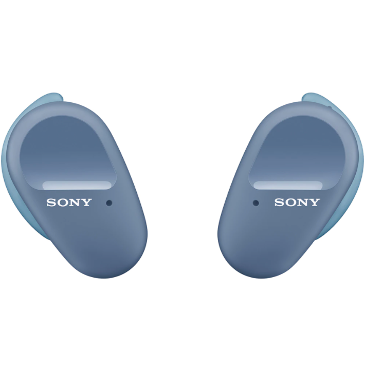 Casti In-Ear Sony WF-SP800, Bluetooth, True wireless, Carcasa de incarcare portabila, IP55, Blue