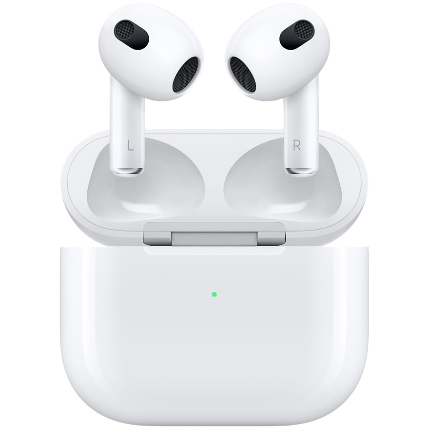 Casti In-Ear Apple AirPods 3, MME73ZM/A, True Wireless Bluetooth, Noise Cancelling, Spatial Audio, White