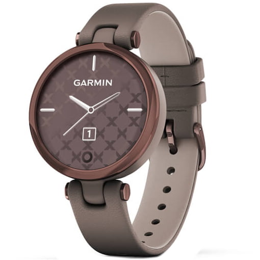 Ceas smartwatch Garmin Lily, 010-02384, 34 mm, HR, GPS, Paloma Bronze /Brown