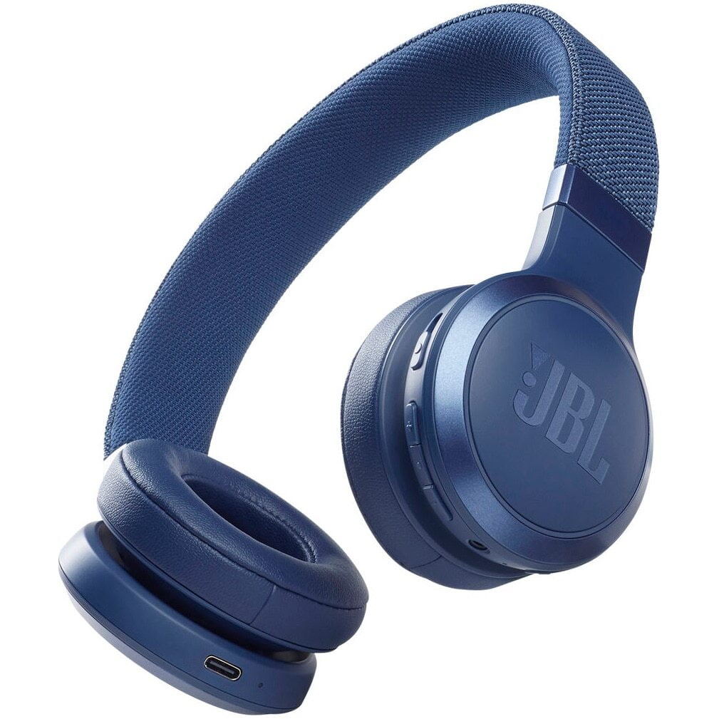 Casti audio On-Ear JBL Live 460NC, Wireless, Bluetooth, Noise cancelling, Vocal Assistant, Blue